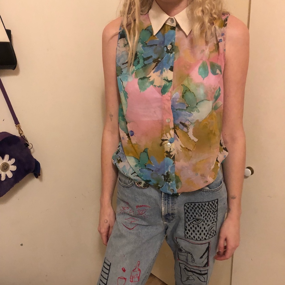 ✨🌸🌺NASTY GAL COLLAR BLOUSE🌺🌸✨